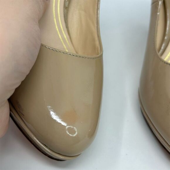 Cole Haan Women's Beige Patent Leather Stiletto Pumps Size 6.5 B - Picture 6 of 14